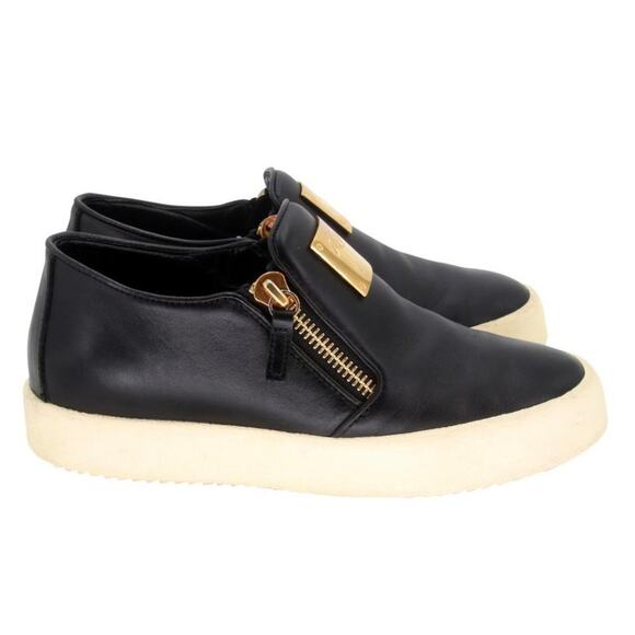 Giuseppe Zanotti Zip Slip-on 38 Leather Sneakers GZ-0208N-0016 - Picture 6 of 9